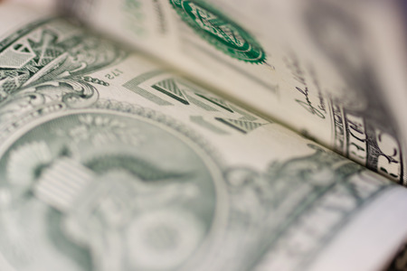 Background of one dollar billの写真素材