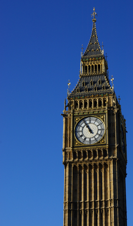 The Elizabeth Tower Big Ben in London, United Kingdomの写真素材