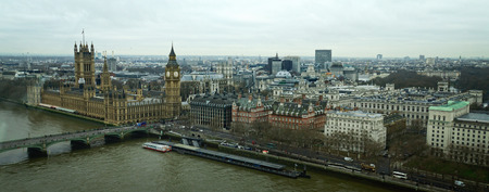 The river Thames and London cityscape, England,UKの写真素材