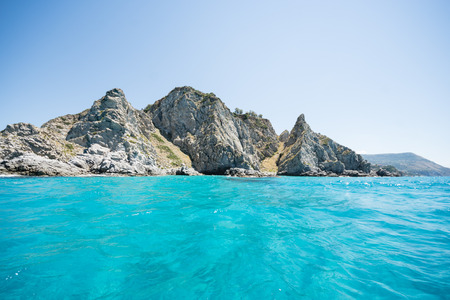 Groticelle beach near Tropea city, Calabria, Italy.の写真素材