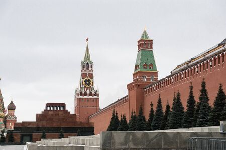 Kremlin, red square in Moscow, Russiaの写真素材