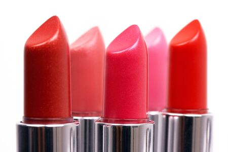 Set of red lipsticksの写真素材