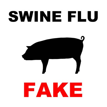 Swine flu fakeの写真素材