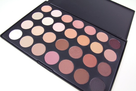 Professional eyeshadows palette, closeupの写真素材