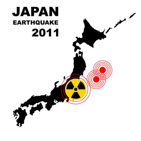 Earthquake and tsunami in Japan の写真素材