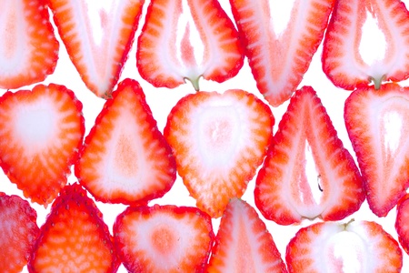 Strawberry background, closeupの写真素材