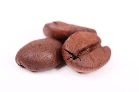 Coffee beans on whiteの写真素材