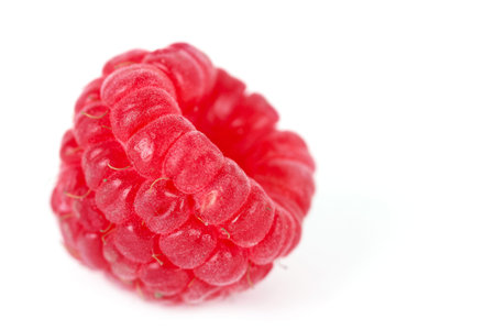 Raspberry isolated on white