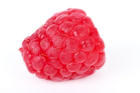 Raspberry isolated on white