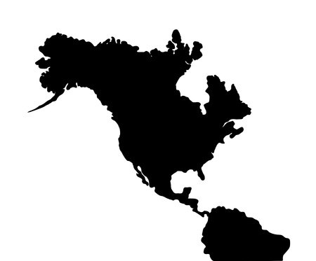 North america earthquake, map of continent の写真素材