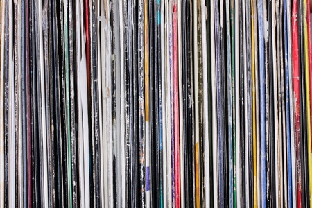 Vinyl records, closeupの写真素材