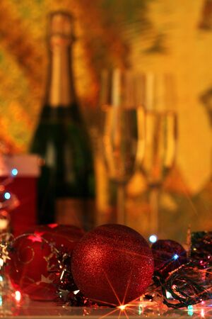 Evening christmas Cardの写真素材