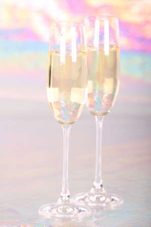 Pair glasses of champagne の写真素材