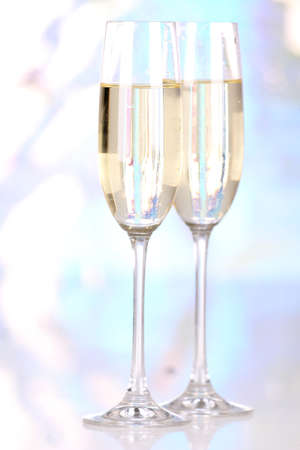 Pair glasses of champagneの写真素材