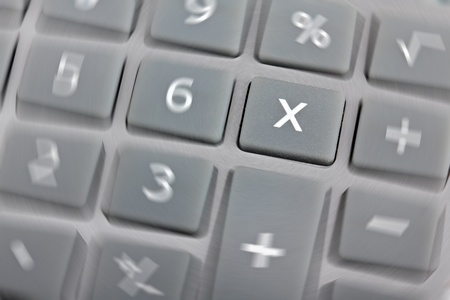 Calculator buttons, closeup shotの写真素材