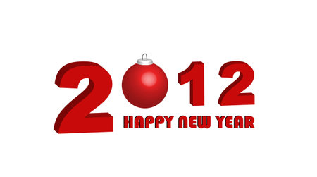 Happy new year 2012, illustration