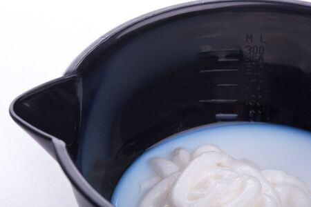 Peroxid in measuring bowlの写真素材