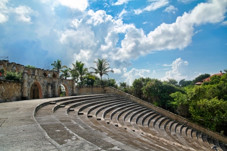 Amphitheatre in Altos de Chavon, Casa de Campo. Dominican Republic の写真素材