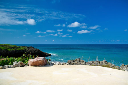 Caribbean sea beach, tropical coastlineの写真素材