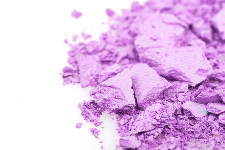 Crushed eyeshadows on white  Beauty conceptの写真素材