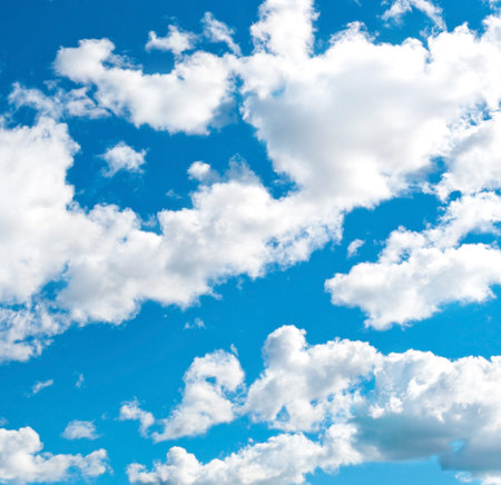 Blue cloudly sky background