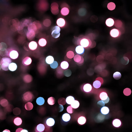 Blur colour light abstract background with bokeh defocused lights