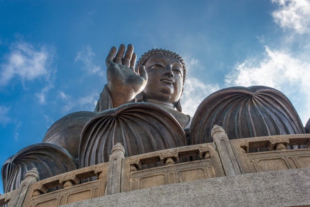 Tian Tan Buddha, Hong Kongの写真素材