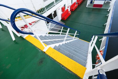 Stairs on cruise ship, Nobodyの写真素材