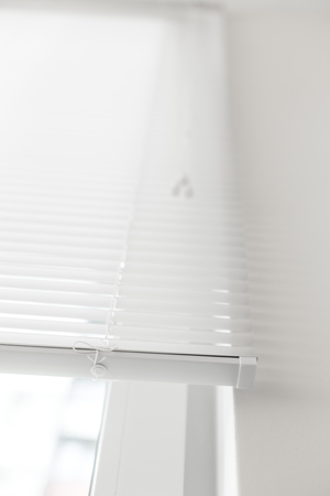 Window jalousie at modern apartment, Nobodyの写真素材