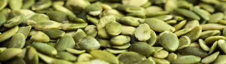 Pumpkin seed background. Closeup. Nobodyの写真素材