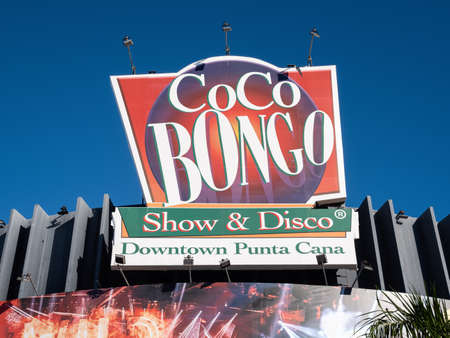 PUNTA CANA, DOMINICAN REPUBLIC - 28 JANUARY 2022: Coco Bongo nightclub building. It is a very famous club in the worldのeditorial素材