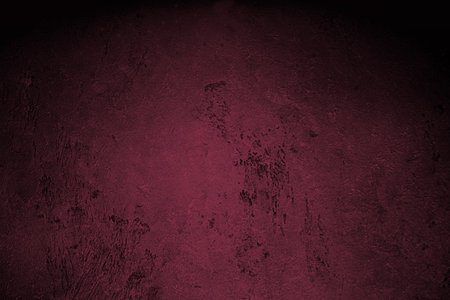 Black concrete wall wide texture, dark grunge background. Viva Magenta color of the year 2023の写真素材