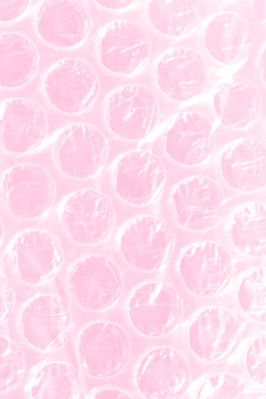 Abstract closeup of wrap bubble textureの写真素材