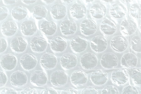 Abstract closeup of wrap bubble textureの写真素材