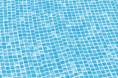 Abstract background of floor in swimming pool. Blue toneの写真素材