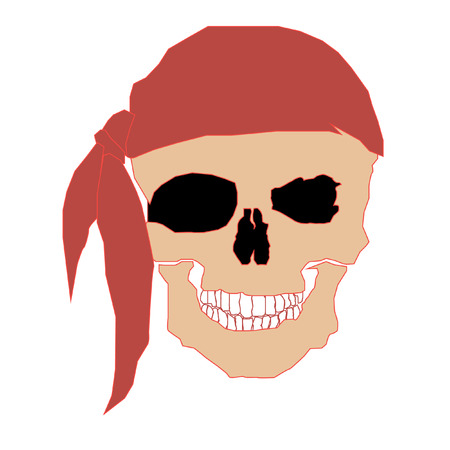 skull bandana piratesのイラスト素材