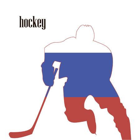 hockey player. abstractionのイラスト素材