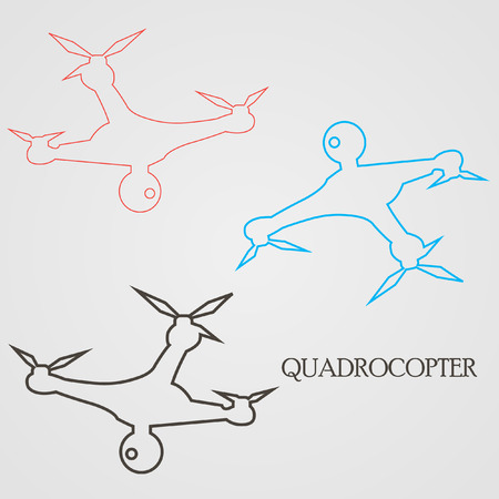 quadcopterのイラスト素材