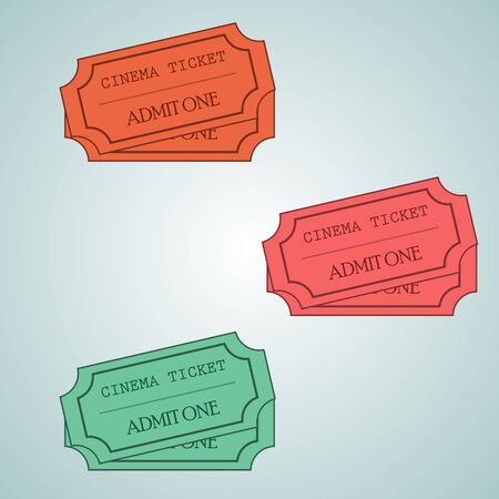 movie ticketのイラスト素材