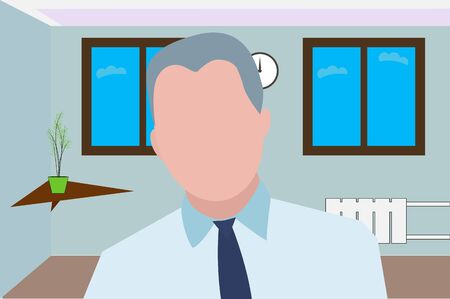 man in shirtのイラスト素材