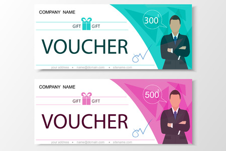 Gift voucher templateのイラスト素材