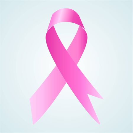 Prostate cancer awareness ribbon. Light pink ribbon .vectorのイラスト素材