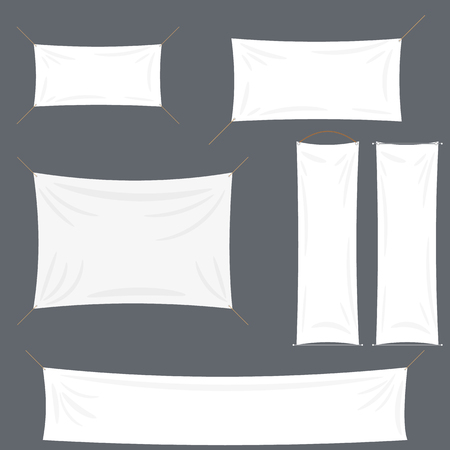 advertising banner, streamers, billboards for advertising, horizontal and vertical, for your projects.のイラスト素材