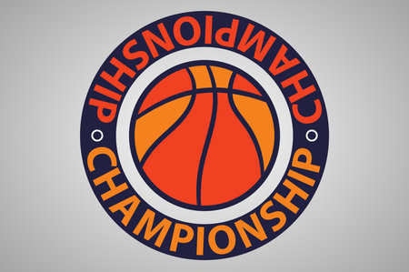 basketball championship. universal logo, basketball.のイラスト素材