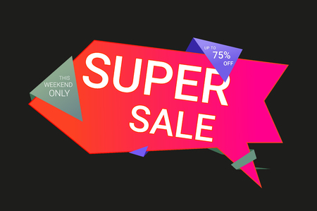 Super discounts vector illustrationのイラスト素材