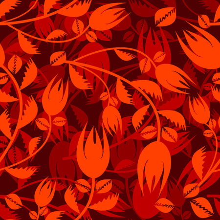 Vector illustration - Seamless vector wallpaperのイラスト素材