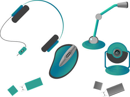 Computer Accessoriesのイラスト素材