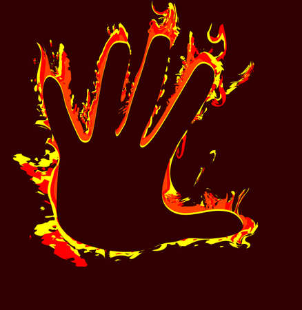 vector illustration - burned at workのイラスト素材