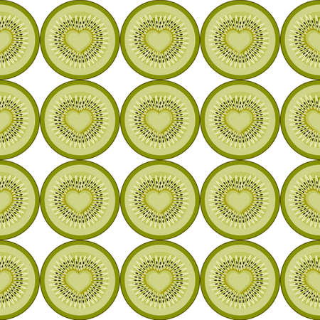 kiwi -seamlessのイラスト素材