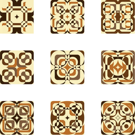 a set of elements for a seamless designのイラスト素材